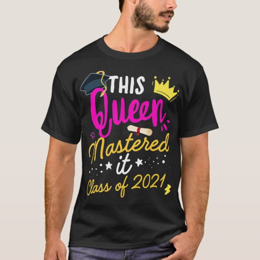 Ik heb het Masters Queen Afstuderen Class of 20 ge T-shirt (Voorkant)