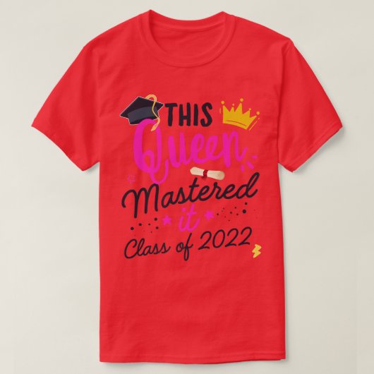 Ik heb het Masters Queen Afstuderen Class of 20 ge T-shirt (Design voorkant)
