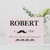 Ik heb het meisje, ben je mijn Groomsman? Invi Kaart (Staand voorkant)