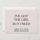 Ik heb het meisje, ben je mijn Groomsman? Invi Kaart (Achterkant)