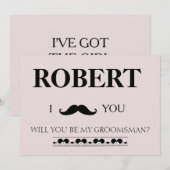 Ik heb het meisje, ben je mijn Groomsman? Invi Kaart (Voorkant / Achterkant)