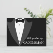 Ik heb het meisje, ben je mijn Groomsman? Kaart (Staand voorkant)
