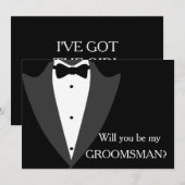 Ik heb het meisje, ben je mijn Groomsman? Kaart (Voorkant / Achterkant)
