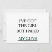 Ik heb het meisje, ben je mijn Groomsman? Kaart (Achterkant)