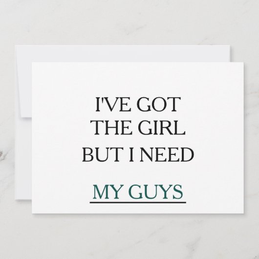 Ik heb het meisje, ben je mijn Groomsman? Kaart (Achterkant)