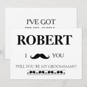 Ik heb het meisje, ben je mijn Groomsman? Kaart (Voorkant / Achterkant)