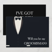 Ik heb het meisje, ben je mijn Groomsman? Kaart (Voorkant / Achterkant)