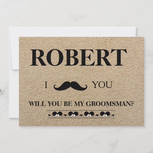 Ik heb het meisje, ben je mijn Groomsman? Kaart (Voorkant)