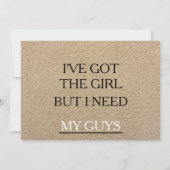 Ik heb het meisje, ben je mijn Groomsman? Kaart (Achterkant)