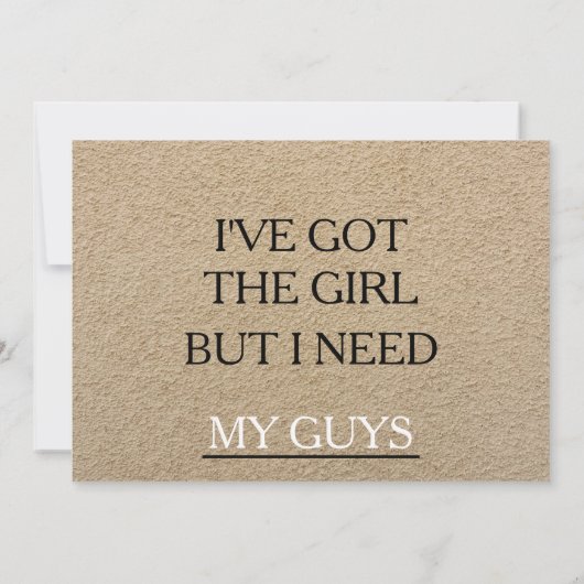 Ik heb het meisje, ben je mijn Groomsman? Kaart (Achterkant)