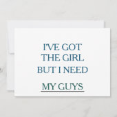 Ik heb het meisje, ben je mijn Groomsman? Kaart (Achterkant)
