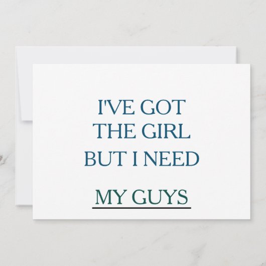 Ik heb het meisje, ben je mijn Groomsman? Kaart (Achterkant)