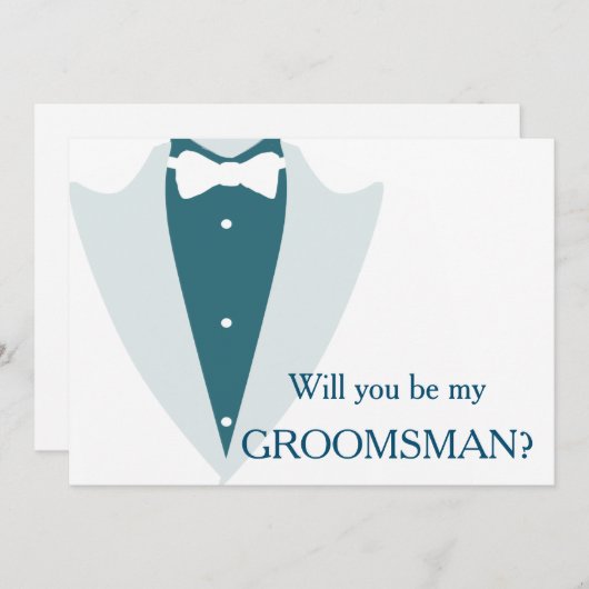 Ik heb het meisje, ben je mijn Groomsman? Kaart (Voorkant / Achterkant)