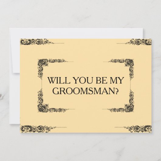 Ik heb het meisje, maar ik heb mijn mannen groomsm kaart (Achterkant)