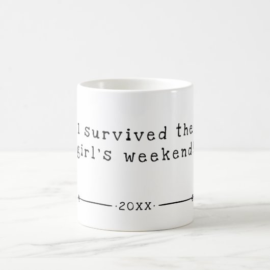 Ik heb het meisjesweekend overleefd | Datum | Koffiemok (Center)