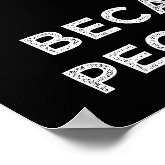 Ik heb het metaal omdat het slaan van mensen illeg poster (Hoek)