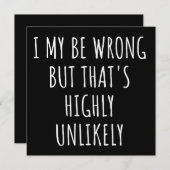 ik heb het mis , maar dat is hoogst onwaarschijnli save the date (Voorkant / Achterkant)