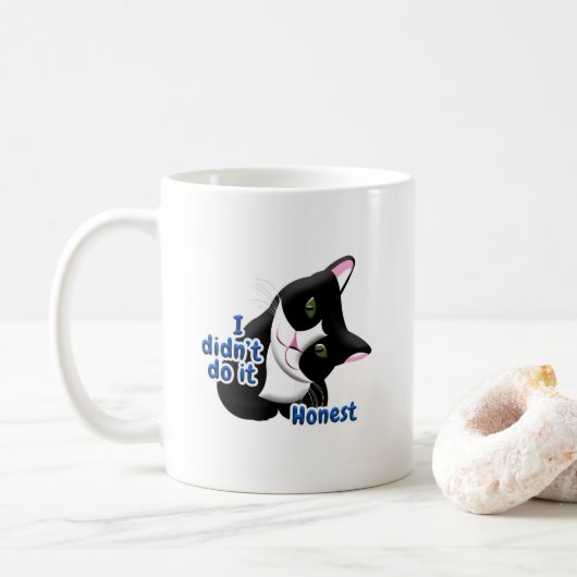 Ik heb het niet gedaan Cat Koffiemok (Met donut)