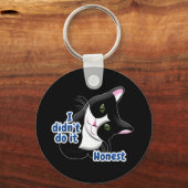 Ik heb het niet gedaan Cat Sleutelhanger (Voorkant)