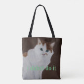 Ik heb het niet gedaan tote bag (Achterkant)