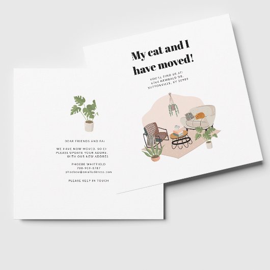 Ik heb het nieuwe adres Boho Bewegende Aankondigin