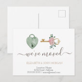 Ik heb het Nieuwe Adres van de Kernbloemen van de Aankondigingskaart (Voorkant / Achterkant)