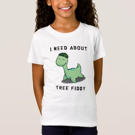 IK HEB HET NODIG OVER TREE FIDDY - NESS MONSTER KI T-SHIRT (Voorkant)