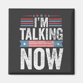 Ik heb het nu over het President van Trump Kamala Magneet (Voorkant)