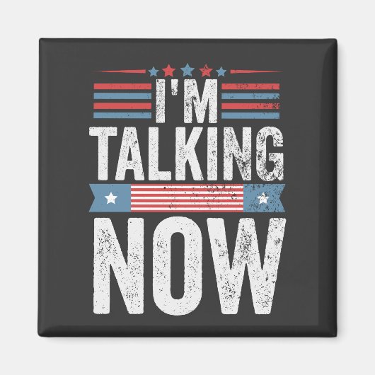 Ik heb het nu over het President van Trump Kamala Magneet (Voorkant)