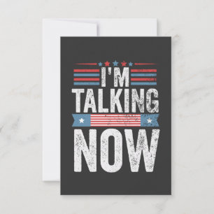 Ik heb het nu over het President van Trump Kamala RSVP Kaartje