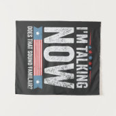 Ik heb het nu over het President van Trump Kamala Wandkleed (Voorkant (horizontaal))