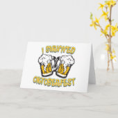 Ik heb het Oktoberfest overleefd Kaart (Gele Bloem)