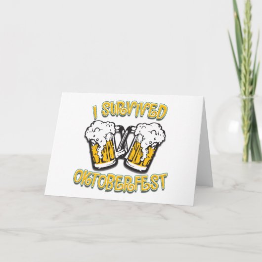 Ik heb het Oktoberfest overleefd Kaart (Voorkant)