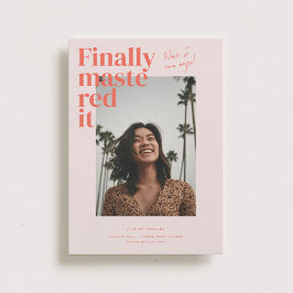 Ik heb het onder de knie! Afstuderen foto aankondi Kaart