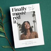 Ik heb het onder de knie! Afstuderen foto aankondi Kaart