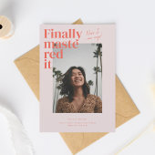 Ik heb het onder de knie! Afstuderen foto aankondi Kaart