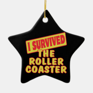 IK HEB HET ONDERZETTER VAN DE ROLLER OVERLEVEN KERAMISCH ORNAMENT