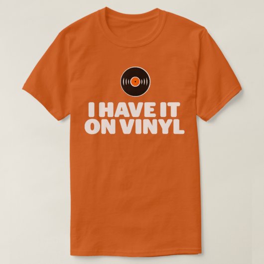 Ik heb het op vinyl LP records T-shirt (Design voorkant)