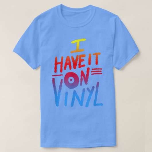 Ik heb het op Vinyl Music Records Collector T-shirt (Design voorkant)