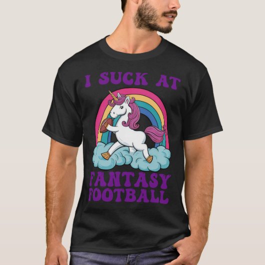 Ik heb het over Fantasy Football Unicorn Rainbow G T-shirt (Voorkant)