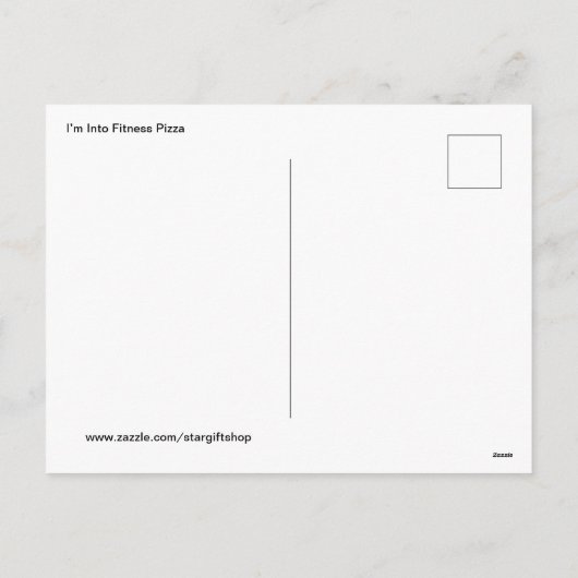 Ik heb het over fitness pizza feestdagenkaart (Achterkant)