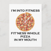Ik heb het over fitness pizza feestdagenkaart (Voorkant)