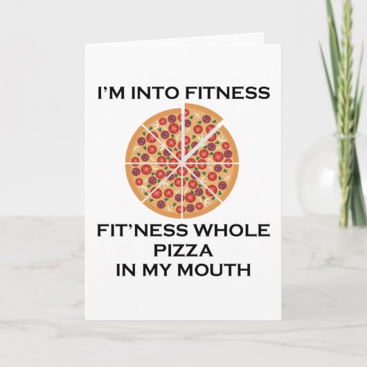 Ik heb het over fitness pizza kaart (Voorkant)