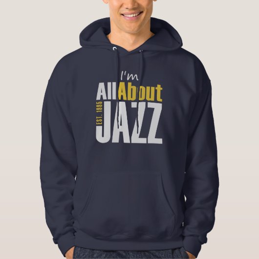 Ik heb het over jazz sweatshirt met capuchon (Voorkant)
