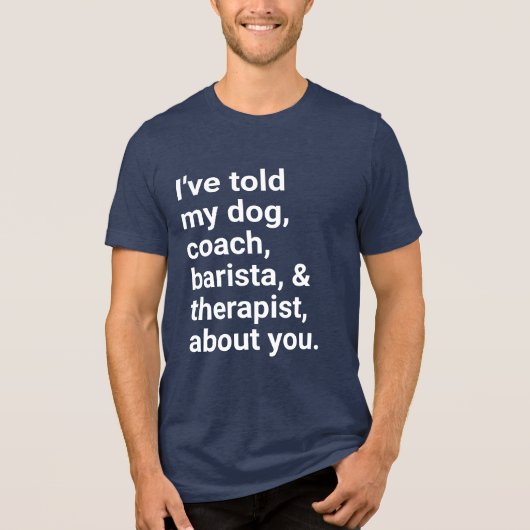 Ik heb het over jou! Tri-Blend shirt (Voorkant)