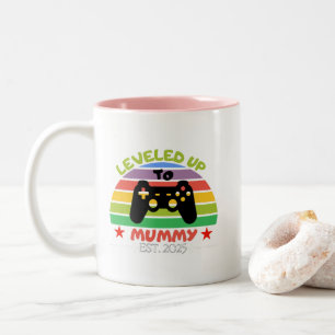 Ik heb het over Mummy Funny Gamer Est. 2025 Vrouwe Tweekleurige Koffiemok