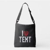 IK HEB HET OVER RED HEART DESIGN CROSSBODY TAS (Voorkant)