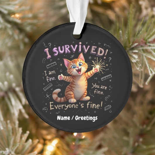 Ik heb het overleefd, ik voel me prima, jij voelt ornament (Boom)