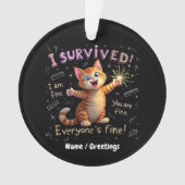 Ik heb het overleefd, ik voel me prima, jij voelt ornament (voorkant)