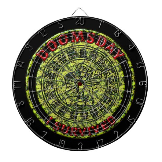 Ik heb het overleefd | Maya Prophecy Dartbord (Voorkant)
